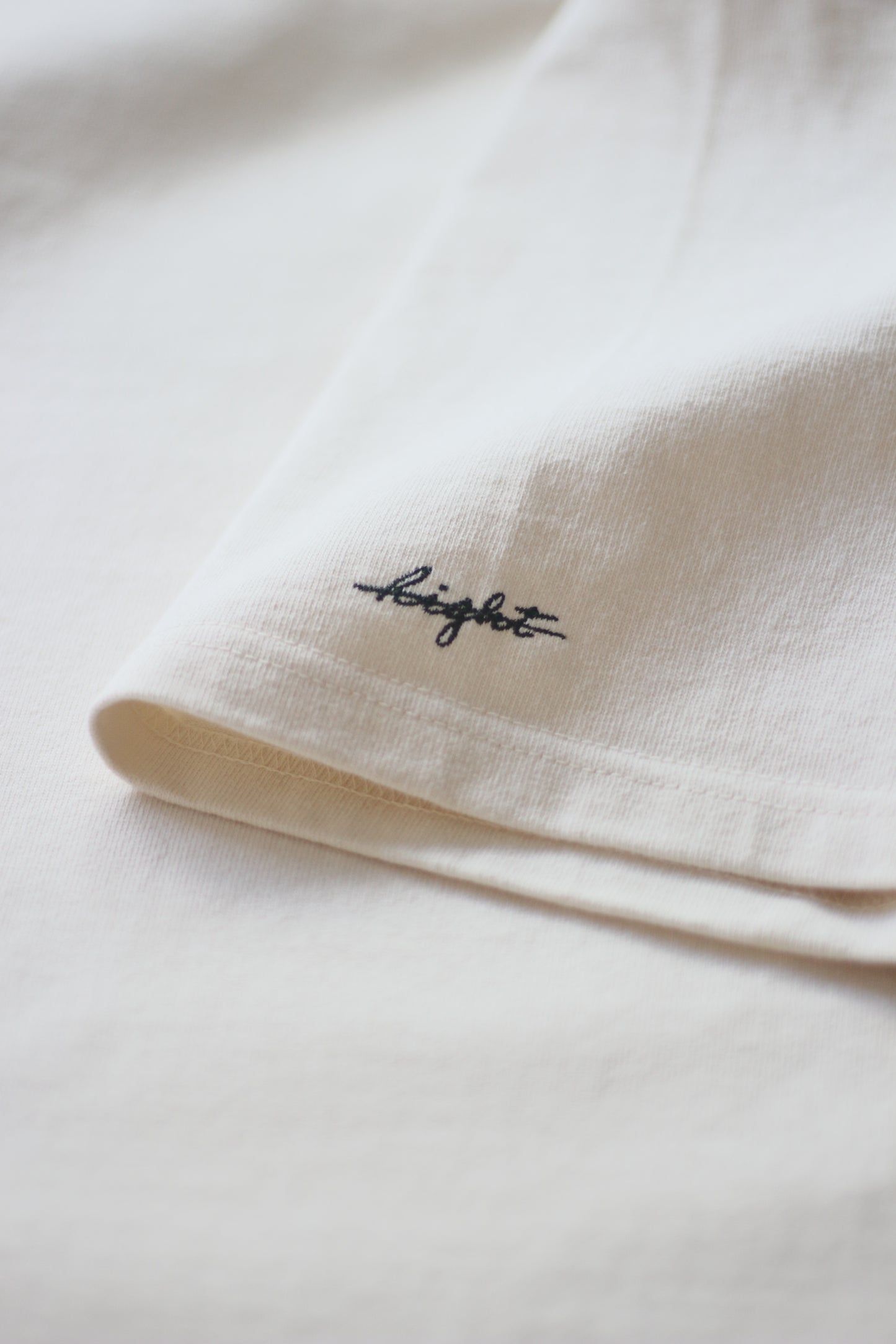 Oversized Embroidered Tee - Natural