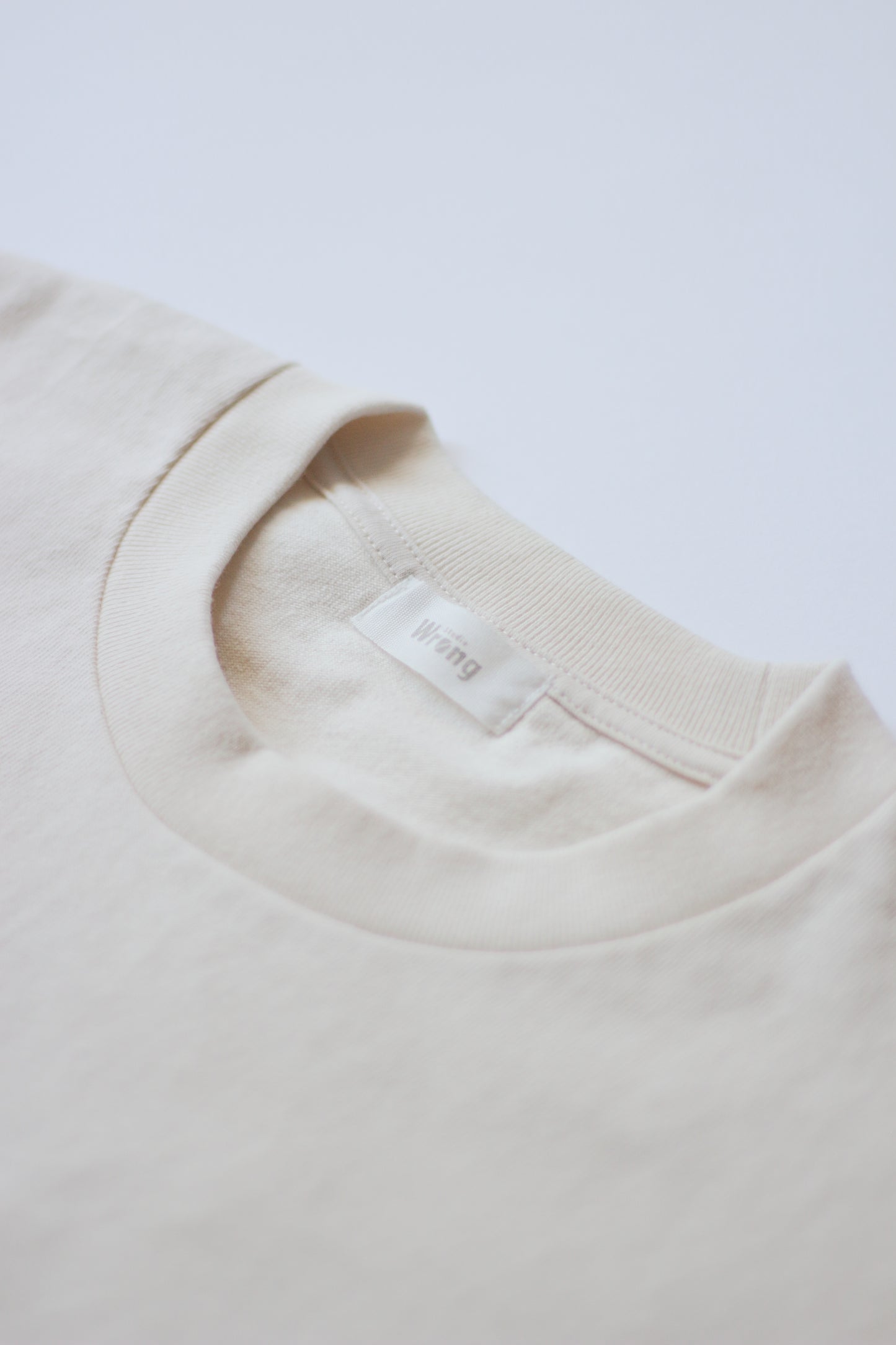 Oversized Embroidered Tee - Natural