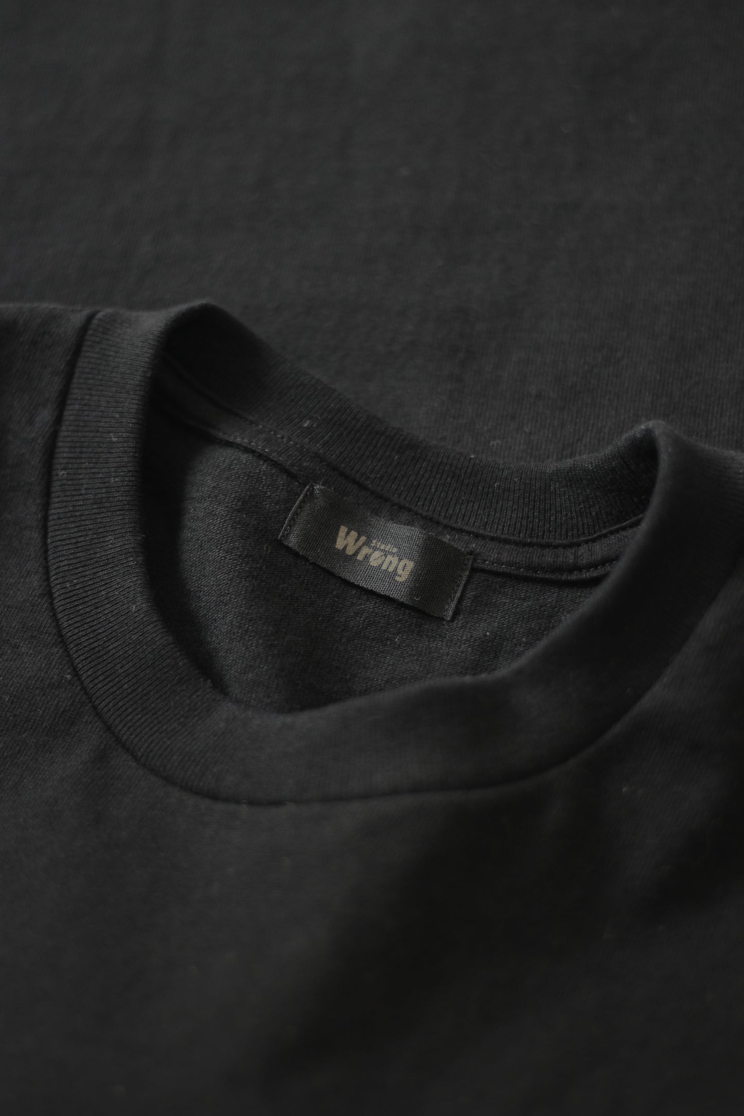 Oversized Embroidered Tee - Black